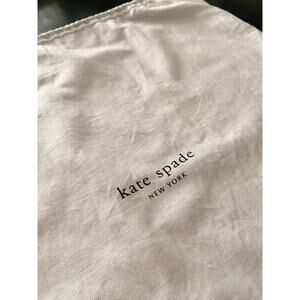 KATE SPADE 17"x17" White Dust Bag w/Logo Print